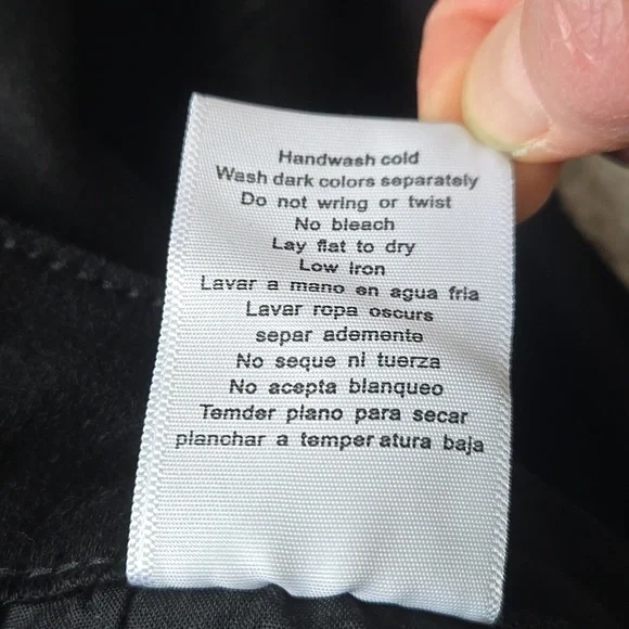 Judy Blue Black Distressed Skinny Jeans Raw Hem Size 14W - Picture 11 of 16